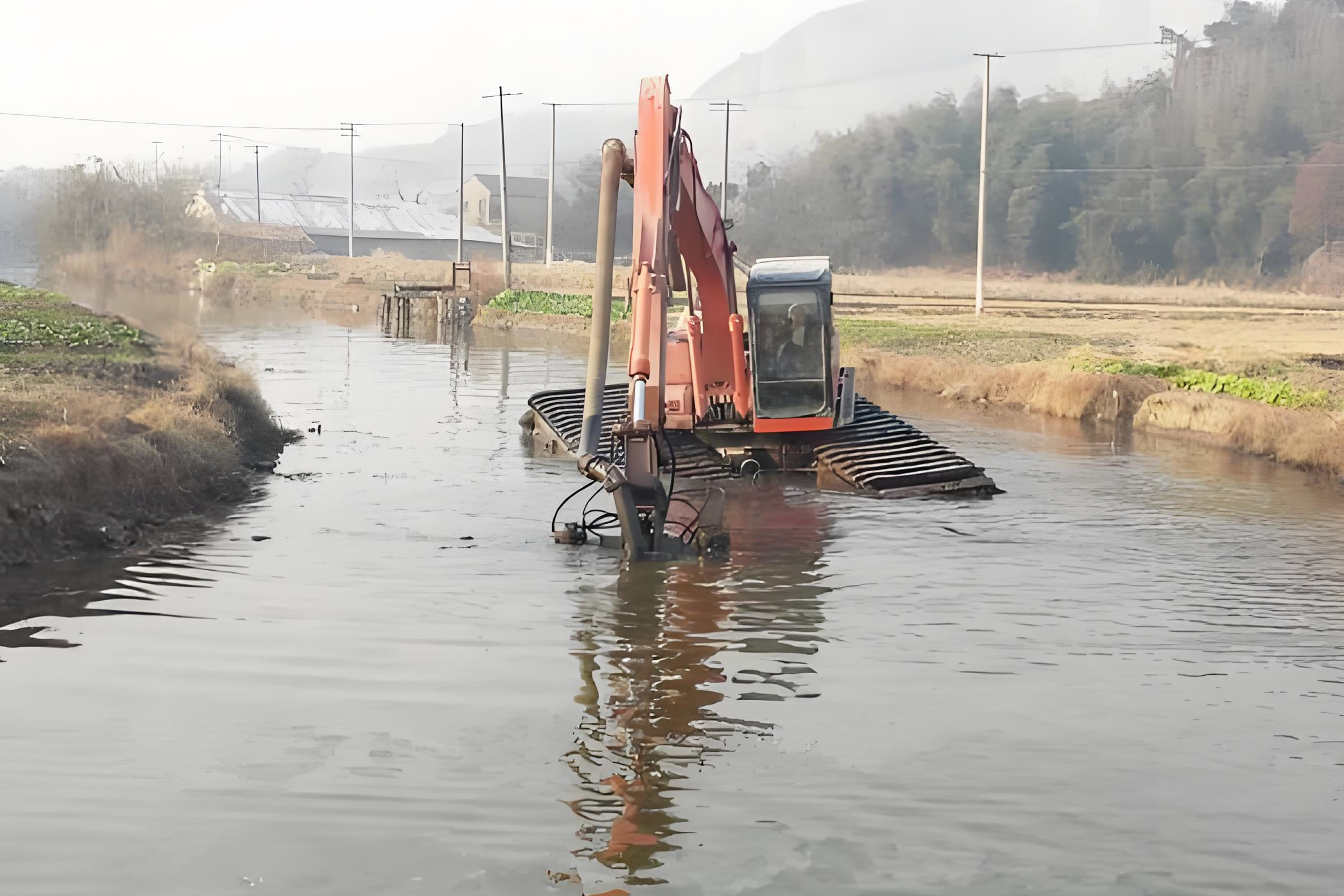 貴州遵義挖機清淤施工隊-鄉(xiāng)村溝渠清淤后如何防止再次淤積?